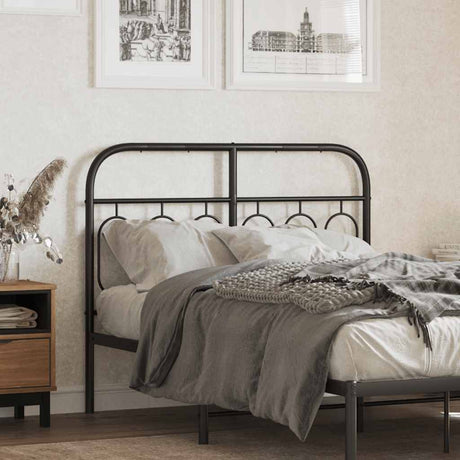Vidaxl vervangend hoofdbord 120 cm metaal zwart