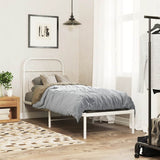 Vidaxl vervangend hoofdbord 75 cm metaal wit