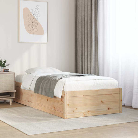 Vidaxl bedframe zonder matras massief grenenhout 90x190 cm