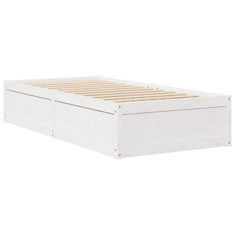 Vidaxl bedframe zonder matras massief grenenhout wit 90x190 cm
