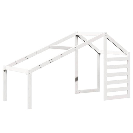 Vidaxl kinderbedhuisje 198x87x113 cm massief grenenhout wit