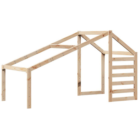 Vidaxl kinderbedhuisje 198x97x113 cm massief grenenhout