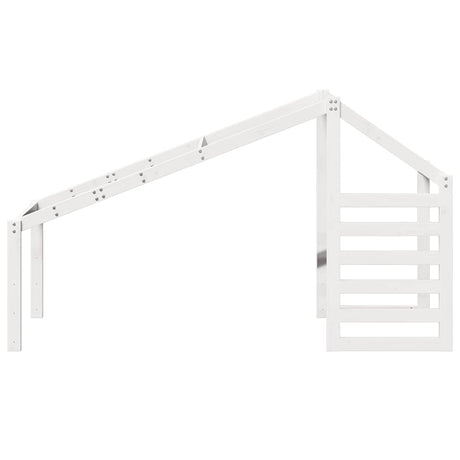 Vidaxl kinderbedhuisje 198x97x113 cm massief grenenhout wit
