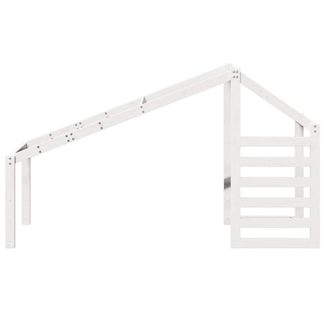 Vidaxl kinderbedhuisje 188x97x113 cm massief grenenhout wit