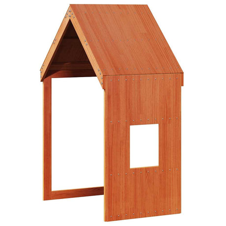 Vidaxl kinderbedhuisje 60x99x139,5 cm massief grenenhout wasbruin