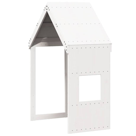Vidaxl kinderbedhuisje 55x84x132 cm massief grenenhout wit