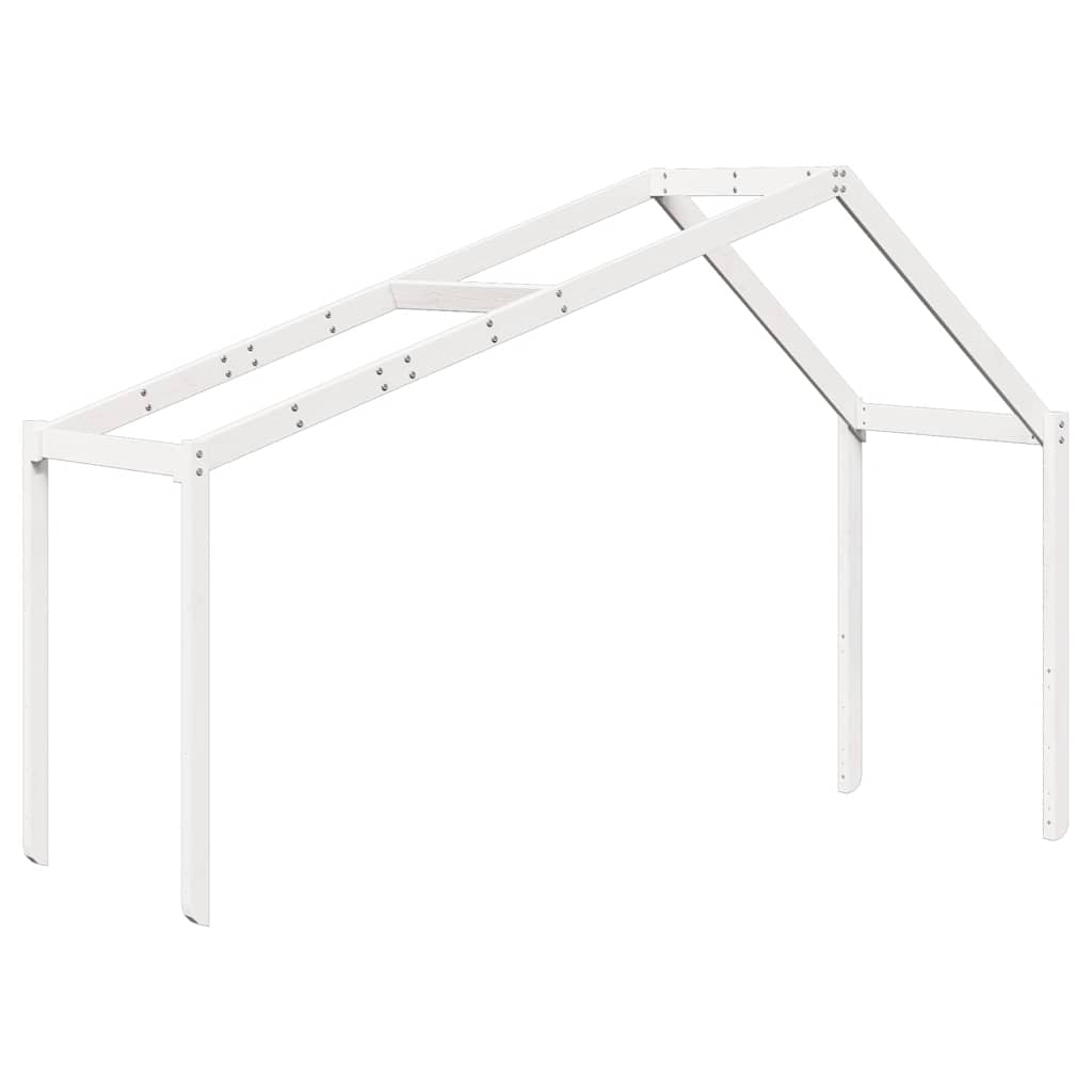 Vidaxl kinderbedhuisje 213x95,5x144,5 cm massief grenenhout wit