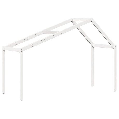 Vidaxl kinderbedhuisje 213x95,5x144,5 cm massief grenenhout wit