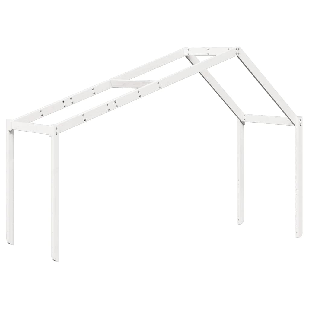 Vidaxl kinderbedhuisje 213x85,5x144,5 cm massief grenenhout wit
