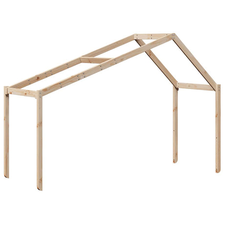 Vidaxl kinderbedhuisje 203x95,5x142 cm massief grenenhout