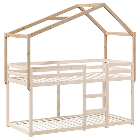Vidaxl kinderbedhuisje 203x95,5x142 cm massief grenenhout