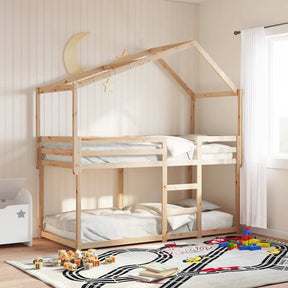 Vidaxl kinderbedhuisje 203x95,5x142 cm massief grenenhout