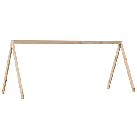 Vidaxl kinderbedhuisje 209x85,5x88 cm massief grenenhout