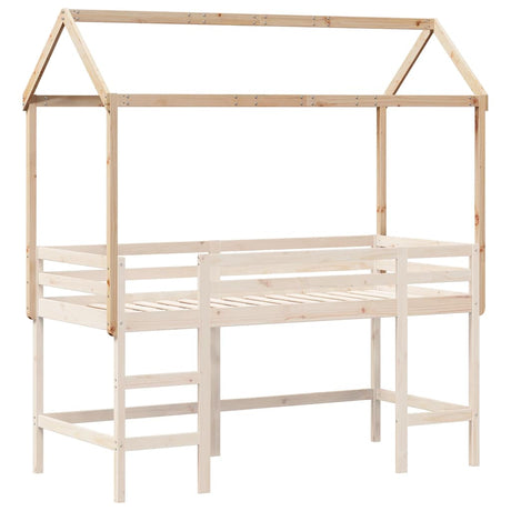 Vidaxl kinderbedhuisje 217x85,5x154 cm massief grenenhout