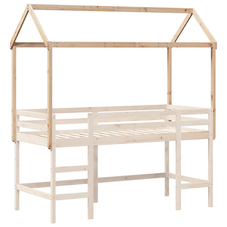 Vidaxl kinderbedhuisje 207x95,5x159 cm massief grenenhout