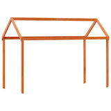 Vidaxl kinderbedhuisje 207x95,5x159 cm massief grenenhout wasbruin