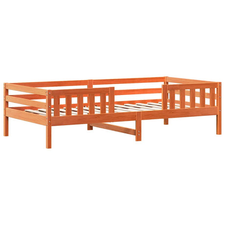 Vidaxl bedframe zonder matras massief grenenhout wasbruin 100x200 cm