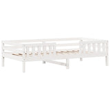 Vidaxl bedframe zonder matras massief grenenhout wit 90x200 cm