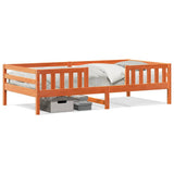 Vidaxl bedframe zonder matras massief grenenhout wasbruin 90x190 cm