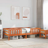 Vidaxl bedframe zonder matras massief grenenhout wasbruin 90x190 cm