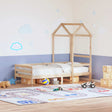 Vidaxl kinderbedhuisje 118x70x176,5 cm massief grenenhout