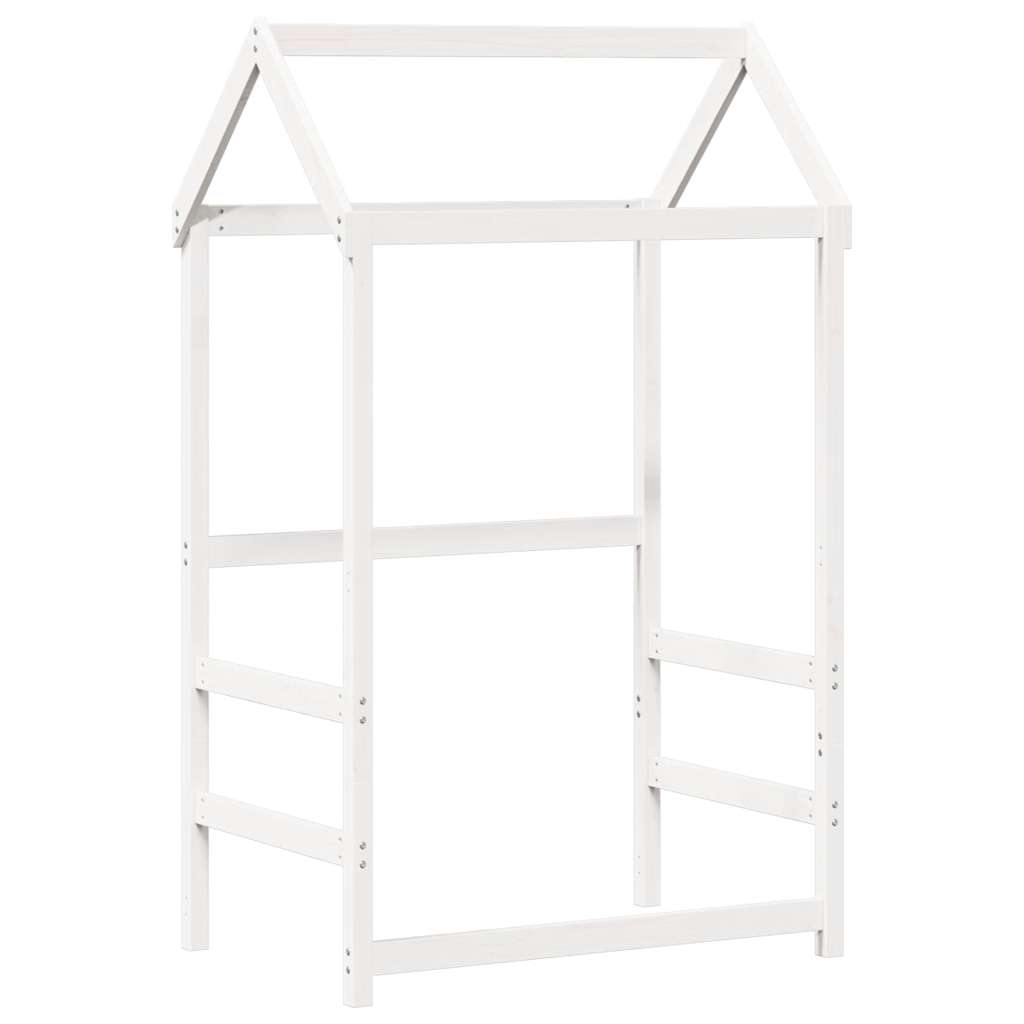 Vidaxl kinderbedhuisje 118x70x176,5 cm massief grenenhout wit
