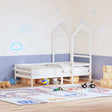 Vidaxl kinderbedhuisje 118x70x176,5 cm massief grenenhout wit