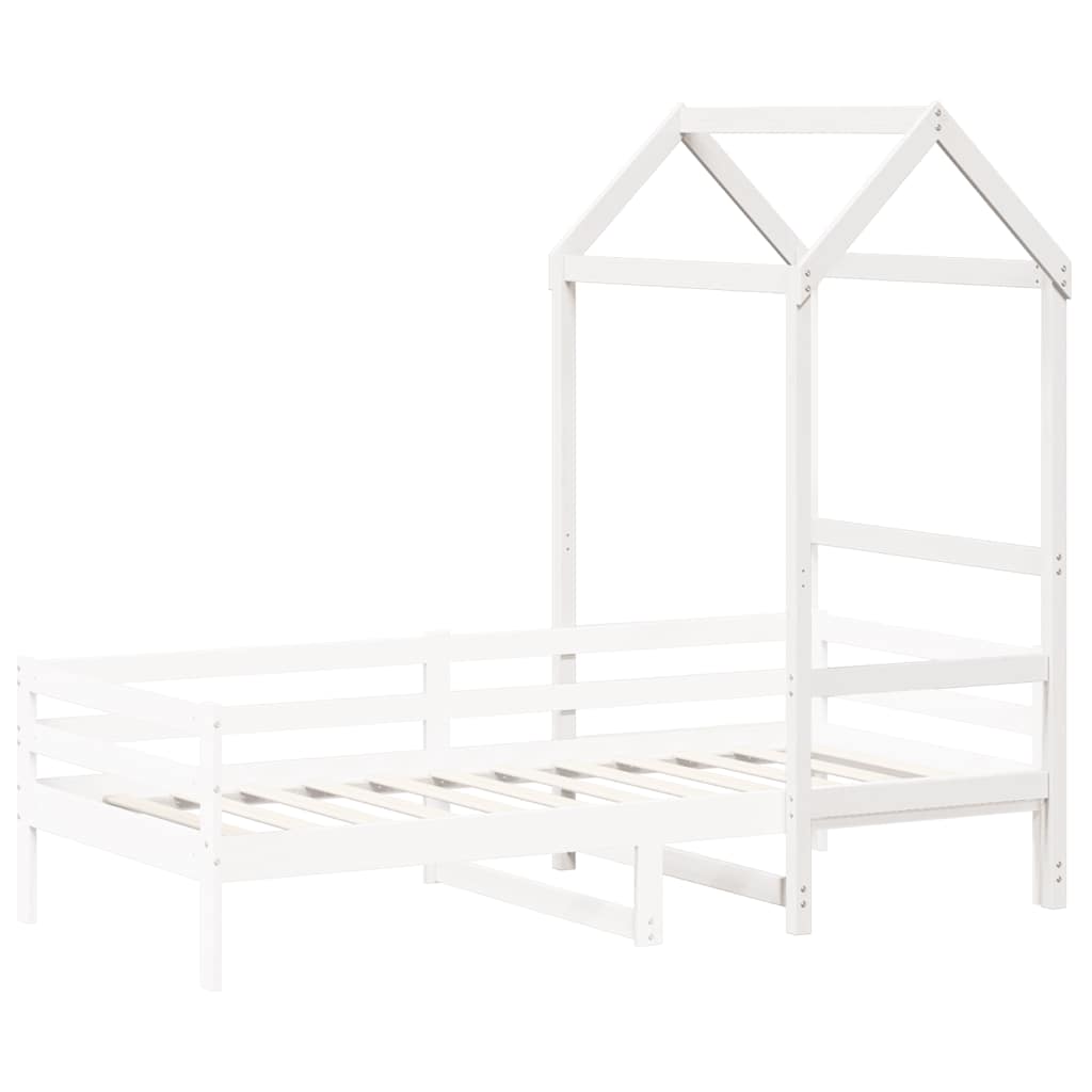 Vidaxl kinderbedhuisje 98x70x176,5 cm massief grenenhout wit