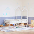 Vidaxl kinderbedhuisje 98x70x176,5 cm massief grenenhout wit