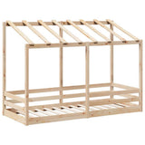 Vidaxl kinderbed met bedhuis 75x190 cm massief grenenhout