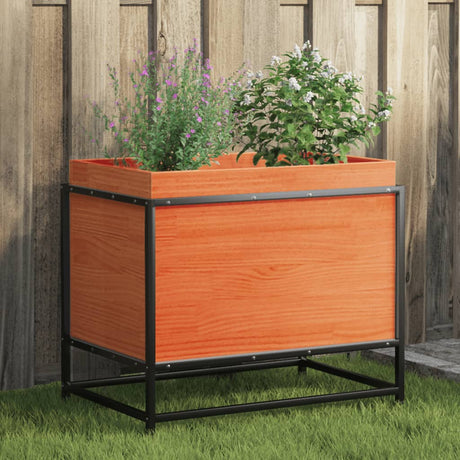 Vidaxx Pflanzgefäß 60x40x50 cm massives Kiefernholz, braun gewaschen