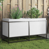 Vidaxx Pflanzgefäß 100x40x50 cm massives Kiefernholz weiß