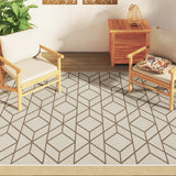Vidaxx-Teppich für drinnen und draußen, niedriger Flor, 160 x 230 cm, mehrfarbig