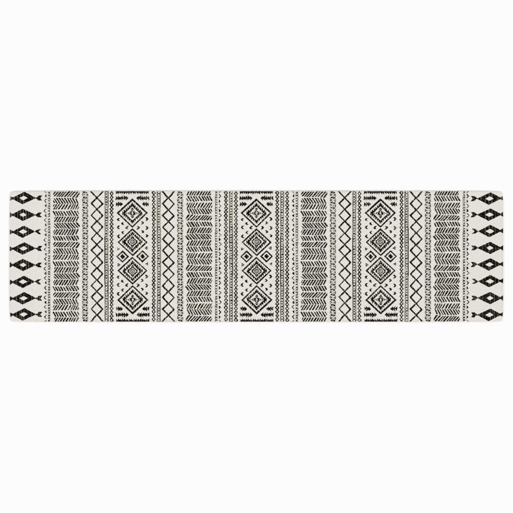 VidaXL Teppich für drinnen und draußen, niedriger Flor, 80 x 300 cm, mehrfarbig