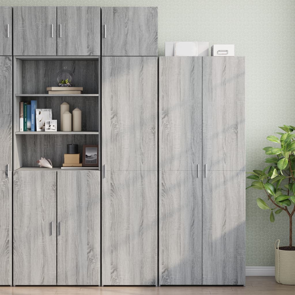 Vidaxl wandkast 45x42,5x40 cm bewerkt hout grijs sonoma eikenkleurig
