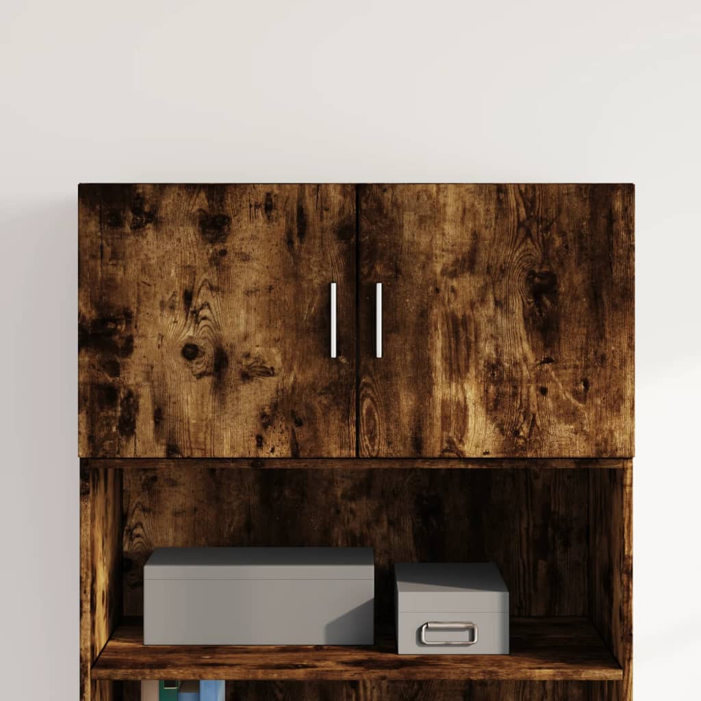 Vidaxl wandkast 80x42,5x40 cm bewerkt hout gerookt eikenkleurig