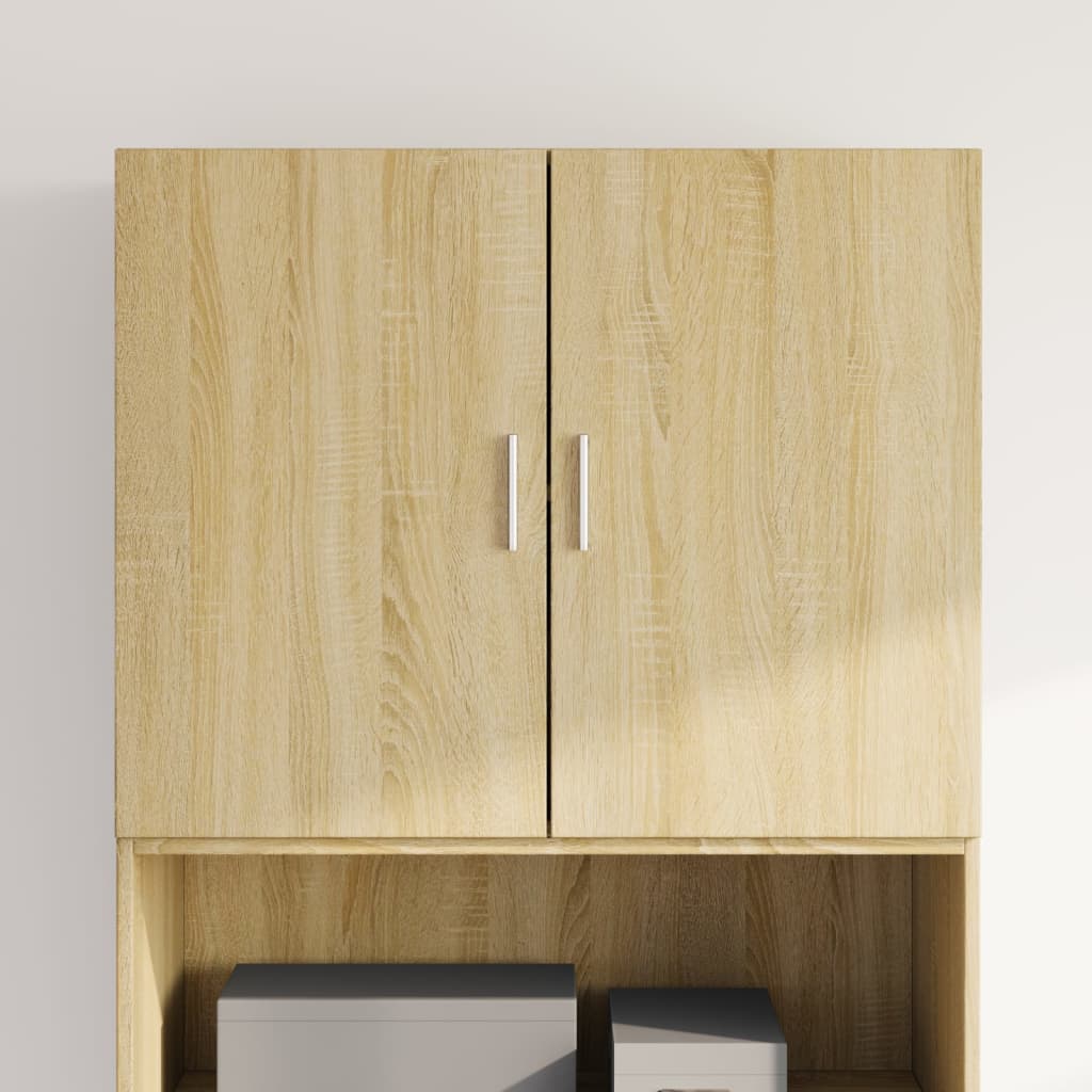 Vidaxl wandkast 80x42,5x64 cm bewerkt hout sonoma eikenkleurig