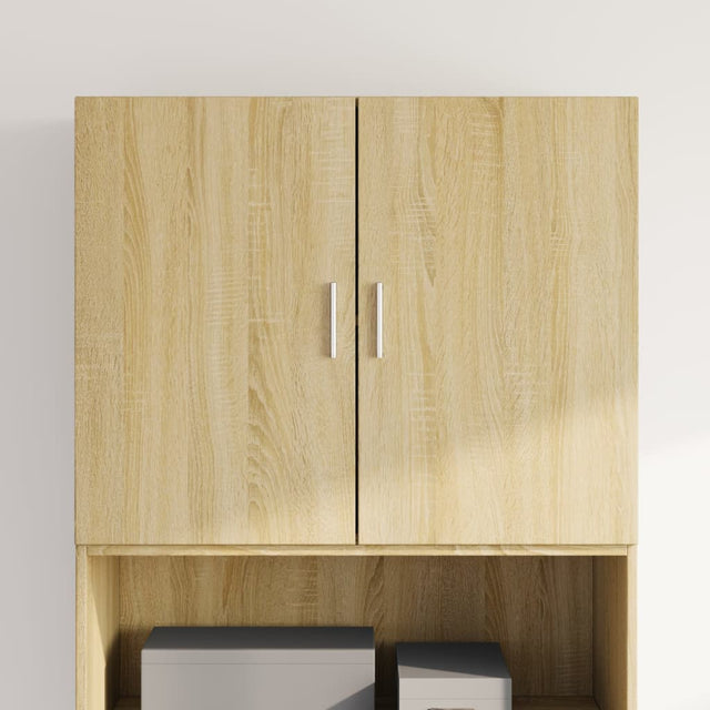 Vidaxl wandkast 80x42,5x64 cm bewerkt hout sonoma eikenkleurig