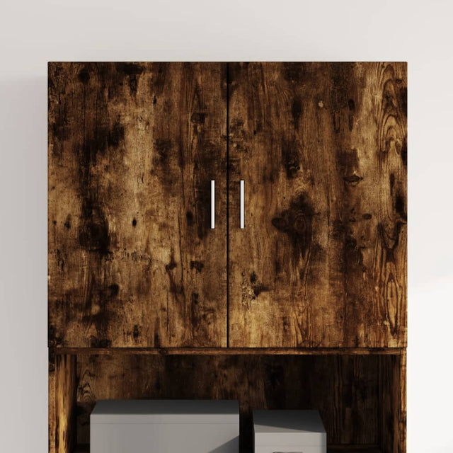 Vidaxl wandkast 80x42,5x64 cm bewerkt hout gerookt eikenkleurig