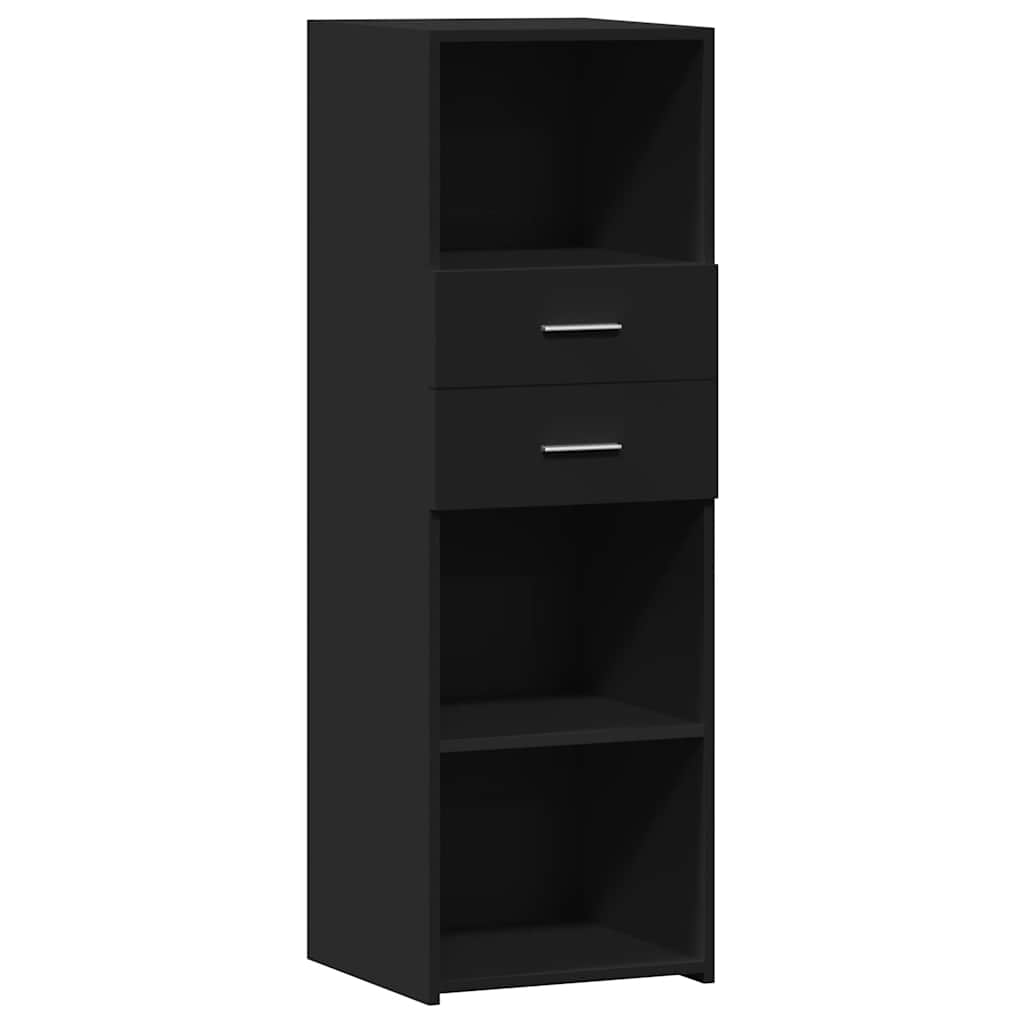 Vidaxl hoge kast 40x42,5x124 cm bewerkt hout zwart