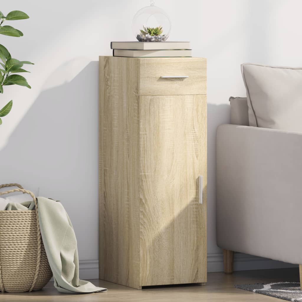 Vidaxl dressoir 30x42,5x93 cm bewerkt hout sonoma eikenkleurig