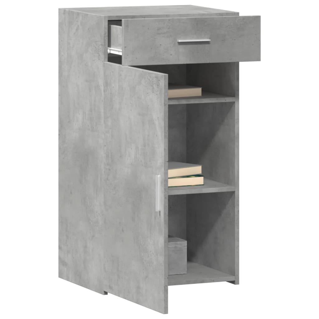 Vidaxl dressoir 50x42,5x93 cm bewerkt hout betongrijs