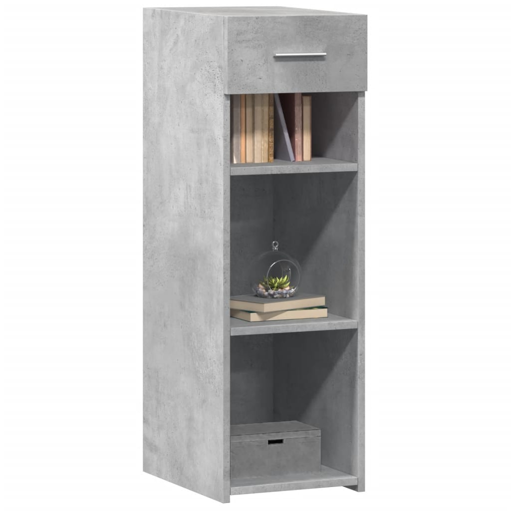 Vidaxl dressoir 30x42,5x93 cm bewerkt hout betongrijs