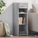 Vidaxl dressoir 30x42,5x93 cm bewerkt hout grijs sonoma eikenkleurig