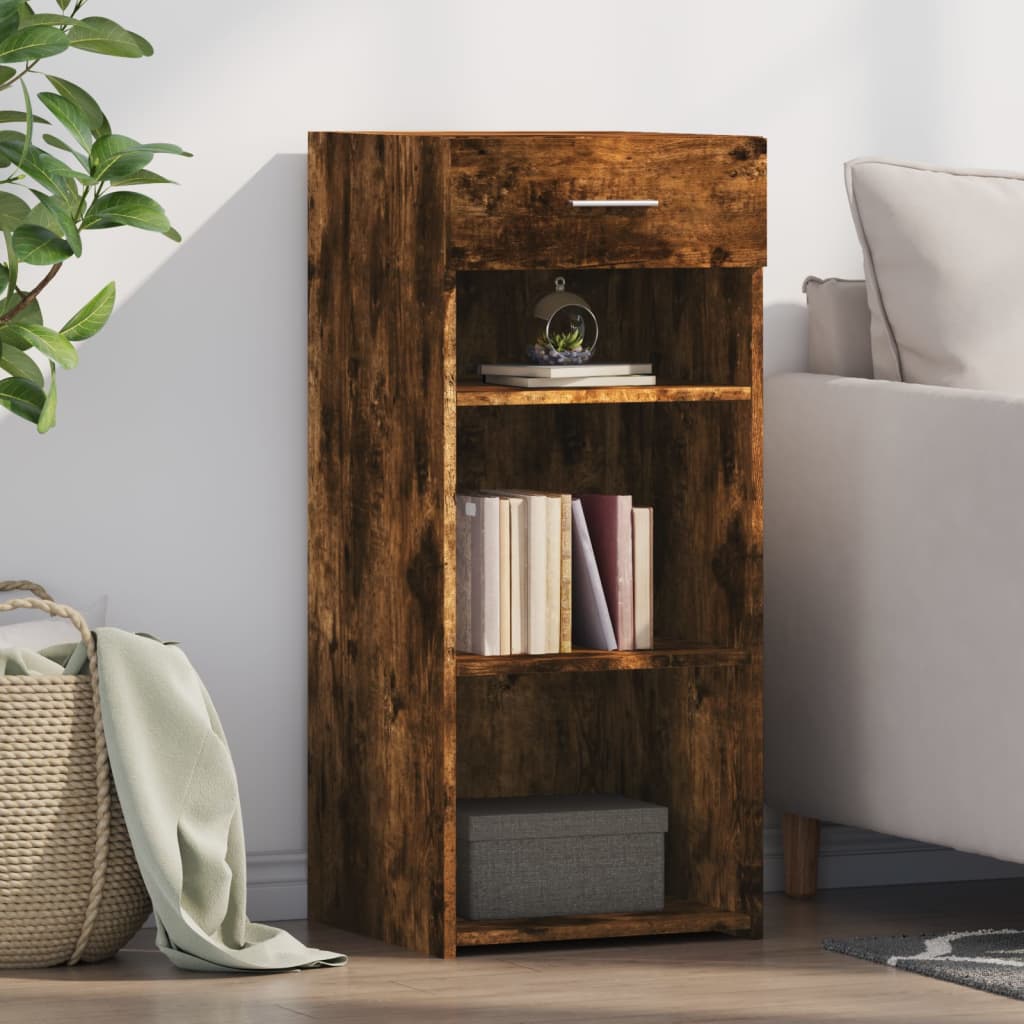 Vidaxl dressoir 40x42,5x93 cm bewerkt hout gerookt eikenkleurig