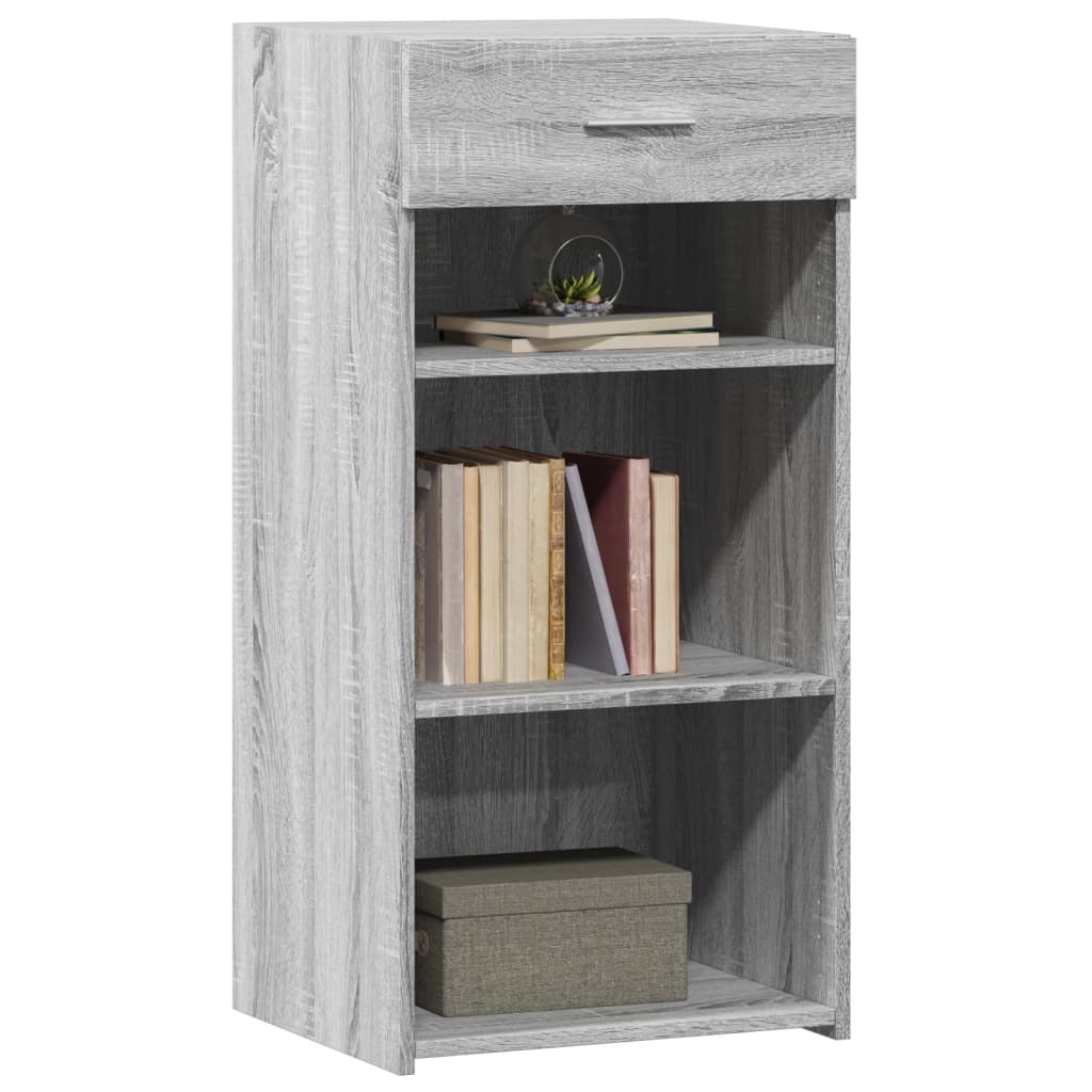 Vidaxl dressoir 45x42,5x93 cm bewerkt hout grijs sonoma eikenkleurig