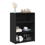 Vidaxl dressoir 70x41x93 cm bewerkt hout zwart