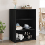 Vidaxl dressoir 70x41x93 cm bewerkt hout zwart