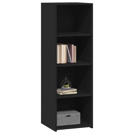 Vidaxl hoge kast 40x41x124 cm bewerkt hout zwart
