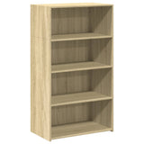 Vidaxl hoge kast 70x41x124 cm bewerkt hout sonoma eikenkleurig